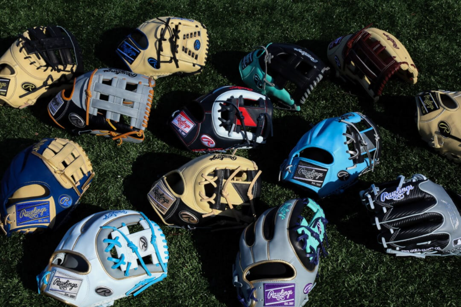 Colored Baseball Gloves